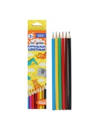Карандаши Calligrata, цветные, 6 цветов, деревянные, трёхгранные - Фото 5
