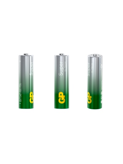 Батарейка алкалиновая GP Super, AA, LR6-4BL, 1.5 В, блистер, 3+1 шт.
