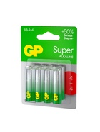 Батарейка алкалиновая GP, AA, LR6-8BL, 1.5В, блистер, 4+4 шт - фото 809716170