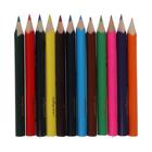 Карандаши цветные 12 цветов МИНИ, корпус деревянный, треугольный - Фото 2
