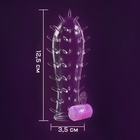 Насадка массажная с усиками, с вибростимуляцией клитора, гелевый силикон 10619388