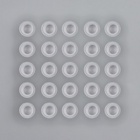 Колпачки для краски, d=10 мм, набор - 25 шт., прозрачные - Фото 3