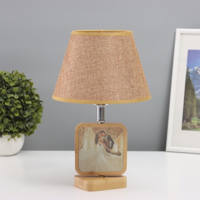 Лампа настольная с фоторамкой 9×9 см (акрил на магнитах) 20×20×35 см