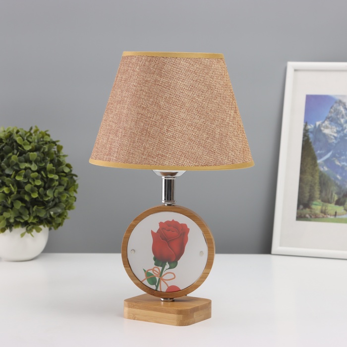 Лампа настольная с фоторамкой 9.8×9.8 см (акрил на магнитах) 20×20×35 см - Фото 1