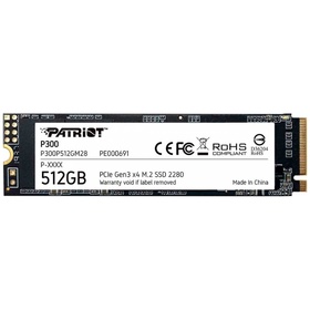 Накопитель SSD Patriot M.2 P300 512 Гб PCIe P300P512GM28