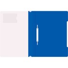 Папка-скоросшиватель Calligrata, А4, 180 мкм, карман для визитки, прозрачный верх, синяя - Фото 2