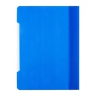 Папка-скоросшиватель Calligrata, А4, 180 мкм, карман для визитки, прозрачный верх, синяя - Фото 11