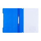 Папка-скоросшиватель Calligrata, А4, 180 мкм, карман для визитки, прозрачный верх, синяя - Фото 9