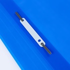 Папка-скоросшиватель Calligrata, А4, 180 мкм, карман для визитки, прозрачный верх, синяя - Фото 10