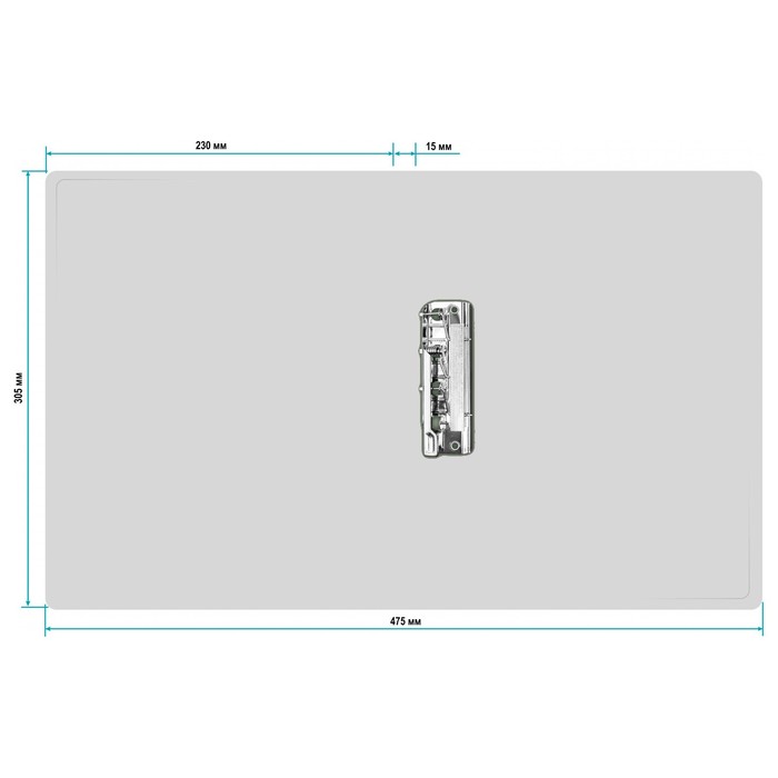 Папка с зажимом А4, 500 мкм, корешок 15 мм, Calligrata, до 100 листов, белая