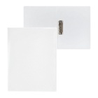 Папка с зажимом А4, 500 мкм, корешок 15 мм, Calligrata, до 100 листов, белая - Фото 2
