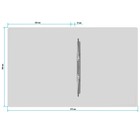 Папка с пружинным скоросшивателем А4, 500 мкм, корешок 15 мм, Calligrata, до 100 листов, белая - Фото 4