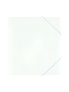 Папка на резинке А5, 500 мкм, Calligrata, корешок 15 мм, до 100 листов, белая - Фото 3