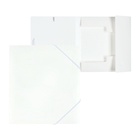 Папка на резинке А5, 500 мкм, Calligrata, корешок 15 мм, до 100 листов, белая - Фото 1