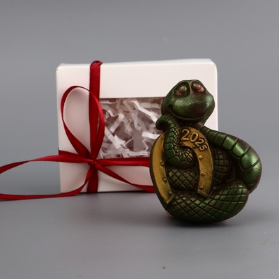 Фигурка из шоколадной глазури, "Змея с подковой", 55 г