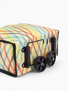 Сумка хозяйственная складная на липучке, 2 колеса, наружный карман, 32×13×52 см, жёлтая/разноцветная - Фото 9