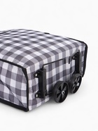 Сумка хозяйственная складная на липучке, 2 колеса, наружный карман, 32×13×52 см, чёрная/белая - Фото 9