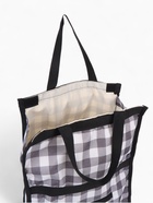 Сумка хозяйственная складная на липучке, 2 колеса, наружный карман, 32×13×52 см, чёрная/белая - Фото 10