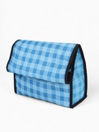 Сумка хозяйственная складная на липучке, 2 колеса, наружный карман, 32×13×52 см, голубая - Фото 11