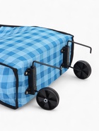 Сумка хозяйственная складная на липучке, 2 колеса, наружный карман, 32×13×52 см, голубая - Фото 8