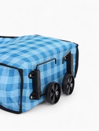 Сумка хозяйственная складная на липучке, 2 колеса, наружный карман, 32×13×52 см, голубая - Фото 9