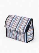 Сумка хозяйственная складная на липучке, 2 колеса, наружный карман, 32×13×52 см, голубая/синяя - Фото 11