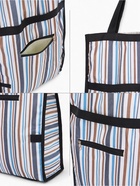 Сумка хозяйственная складная на липучке, 2 колеса, наружный карман, 32×13×52 см, голубая/синяя - Фото 7