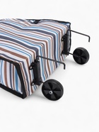 Сумка хозяйственная складная на липучке, 2 колеса, наружный карман, 32×13×52 см, голубая/синяя - Фото 8