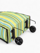 Сумка тележка хозяйственная «Полосы», складная, на липучке, 2 колеса, 32×13×52 см, зелёная - Фото 8