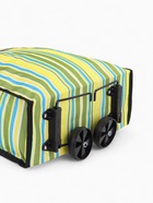 Сумка тележка хозяйственная «Полосы», складная, на липучке, 2 колеса, 32×13×52 см, зелёная - Фото 9