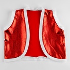 Карнавальный костюм «Новогодний гном»: жилетка, ремень, колпак, рост 98-110 см, красный - Фото 3