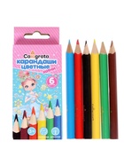 Карандаши Calligrata «Принцесса», цветные, 6 цветов, мини - Фото 9