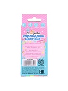 Карандаши Calligrata «Принцесса», цветные, 6 цветов, мини - Фото 4