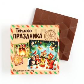 Шоколад в коробке "Тёплого праздника", 50 г 10525809