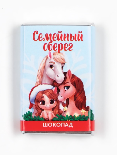 Шоколад молочный «Новогодние талисманы», в шоубоксе, 12 г × 24 шт.