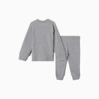 Комплект детский (джемпер, брюки) MINAKU, рост 80-86 см, серый меланж - Фото 15