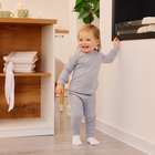 Комплект детский (джемпер, брюки) MINAKU, рост 86-92 см, серый меланж - Фото 5