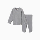 Комплект детский (джемпер, брюки) MINAKU, рост 92-98 см, серый меланж - Фото 1