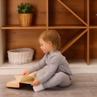 Комплект детский (джемпер, брюки) MINAKU, рост 92-98 см, серый меланж - Фото 7