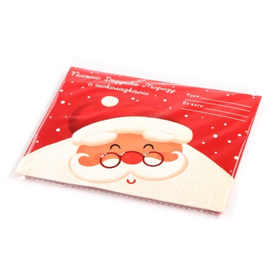 Шоколад мини в конверте «Дед мороз», 5 гр 4 шт