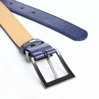 Ремень женский с винтом, 110×2.5 см, пряжка металл, золотистая, синий - Фото 7