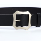 Ремень женский с винтом, 110×2.5 см, матовая классическая пряжка металл, чёрный - Фото 8