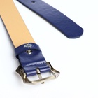 Ремень женский с винтом, 110×2.5 см, матовая классическая пряжка металл, синий - Фото 7