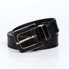 Ремень женский 110×2.3 см, с классической пряжкой в ремня, чёрный - Фото 5