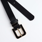 Ремень женский 110×2.3 см, с классической пряжкой в ремня, чёрный - Фото 6