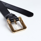 Ремень женский 110×2.3 см, с классической пряжкой в ремня, чёрный - Фото 7