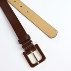 Ремень женский 110×2.3 см, с классической пряжкой в ремня, коричневый - Фото 6
