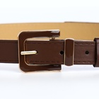 Ремень женский 110×2.3 см, с классической пряжкой в ремня, коричневый - Фото 8