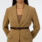 Ремень женский 110×2.3 см, с классической пряжкой в ремня, коричневый - Фото 2