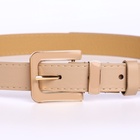 Ремень женский 110×2.3 см, с классической пряжкой в ремня, бежевый - Фото 8